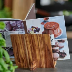 CASA ACACIA LUX Leggio Ricettario Supporto Tablet Naturale- Accessori Da Cucina