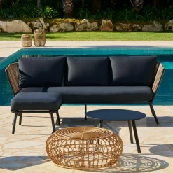 CASA ACAPULCO Set Lounge Naturale- Set Lounge