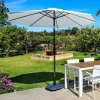 CASA ALU Ombrellone Senza Base Bianco- Ombrelloni