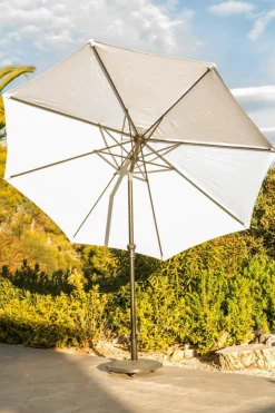 CASA ALU Ombrellone Senza Base Bianco- Ombrelloni