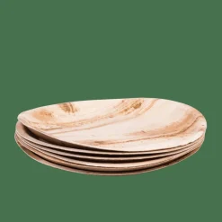 CASA ARECA LEAF Piatti Set Di 6 Naturale- Piatti
