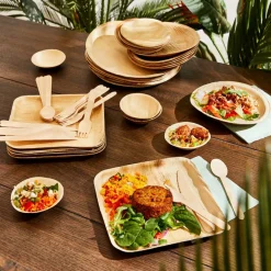 CASA ARECA LEAF Piatti Set Di 6 Naturale- Piatti