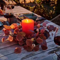 CASA AUTUMN Ghirlanda Decorativa Arancione- Decorazione Da Appendere|Autunno