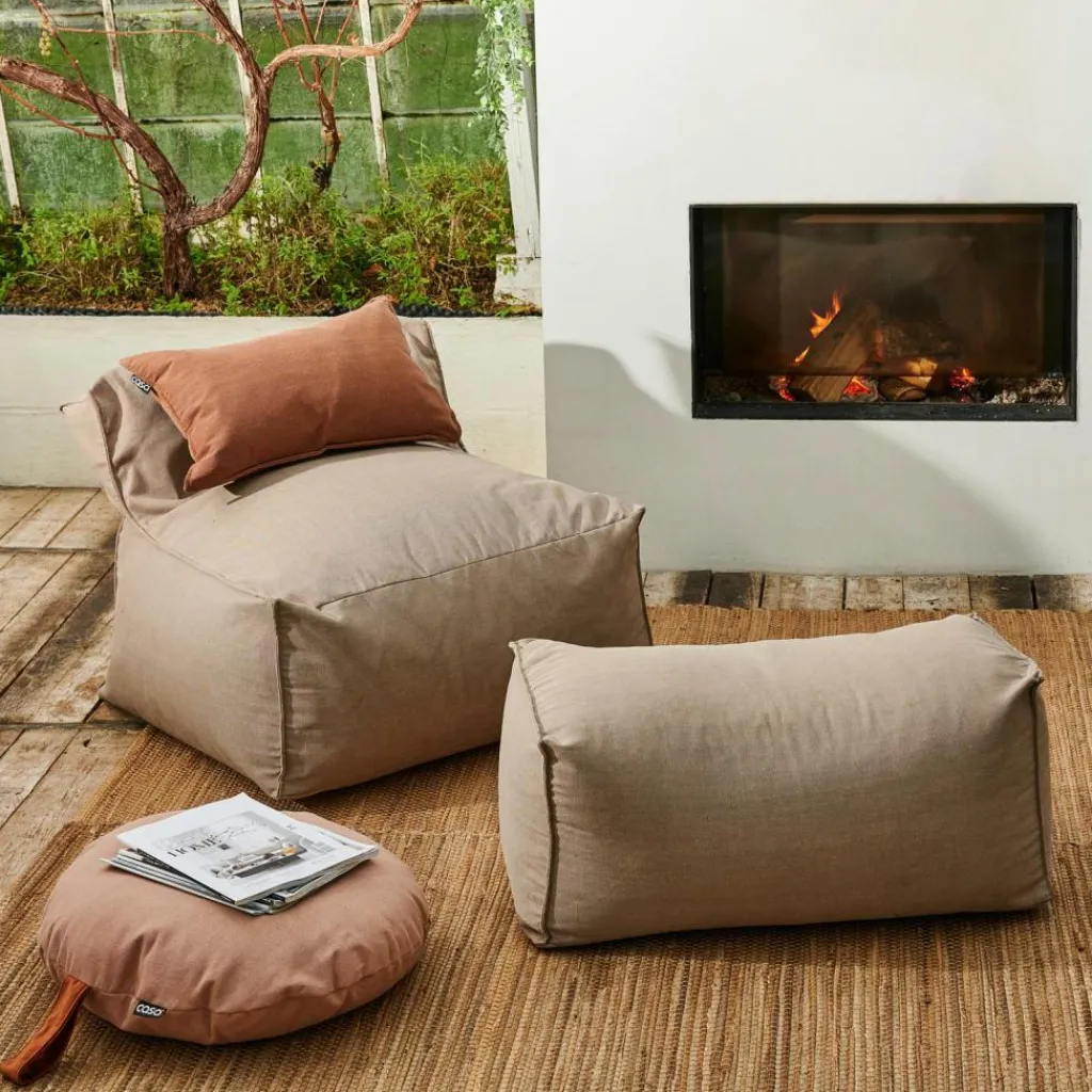CASA BAGIE Poltrona A Sacco Beige- Poltrone|Pouf