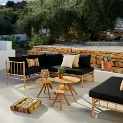 CASA BAMBOLETTE Panca Lounge Look Bambù- Set Lounge