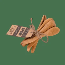 CASA BAMBOO Cucchiaini Set Di 6 Naturale- Set Di Posate
