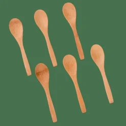 CASA BAMBOO Cucchiaini Set Di 6 Naturale- Set Di Posate