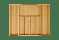CASA BAMBOO Org. Per Cassetto Allungabile Naturale- Cesti Cassetto