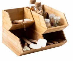 CASA BAMBOO Organizzatore Naturale- Cesti Cassetto