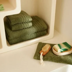 CASA BIO SOFT Telo Da Bagno Verde Scuro- Teli