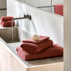 CASA B-LUX Telo Da Bagno Rosso- Teli