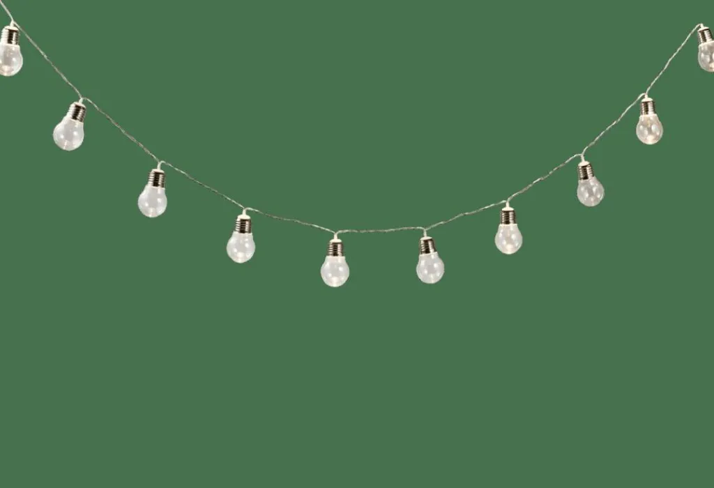 CASA BULB Filo Luminoso Solare 10 Leds Trasparente- Illuminazione Esterna