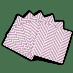CASA CHEVRON Set Di 20 Tovaglioli Viola- Tovaglioli