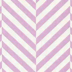 CASA CHEVRON Set Di 20 Tovaglioli Viola- Tovaglioli