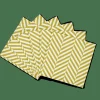 CASA CHEVRON Set Di 20 Tovaglioli Verde- Tovaglioli