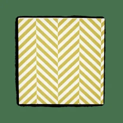 CASA CHEVRON Set Di 20 Tovaglioli Verde- Tovaglioli