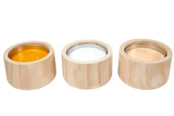 CASA CITRONELLA WOOD Candela Da Esterni Bianco- Candele Da Giardino