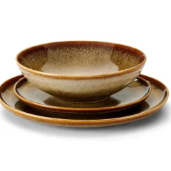 CASA COZY BROWN Piatto Fondo Marrone- Piatti
