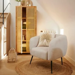 CASA DAVI Poltrona Bianco Antico- Poltrone|Divani