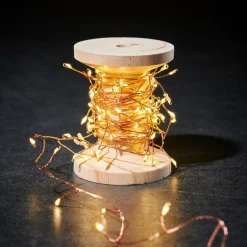 CASA ELLI Filo Luminoso Clust 100 Luci Led Rame- Fili Luminosi
