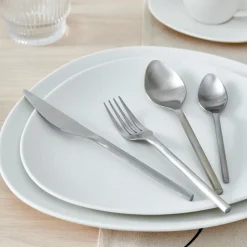 CASA ETNA SATIN Posate 16 Pezzi Argentato- Set Di Posate