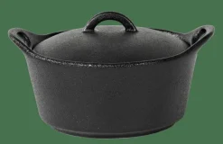 CASA FERO Cocotte Con Coperchio 40 CL Nero- Pirofile