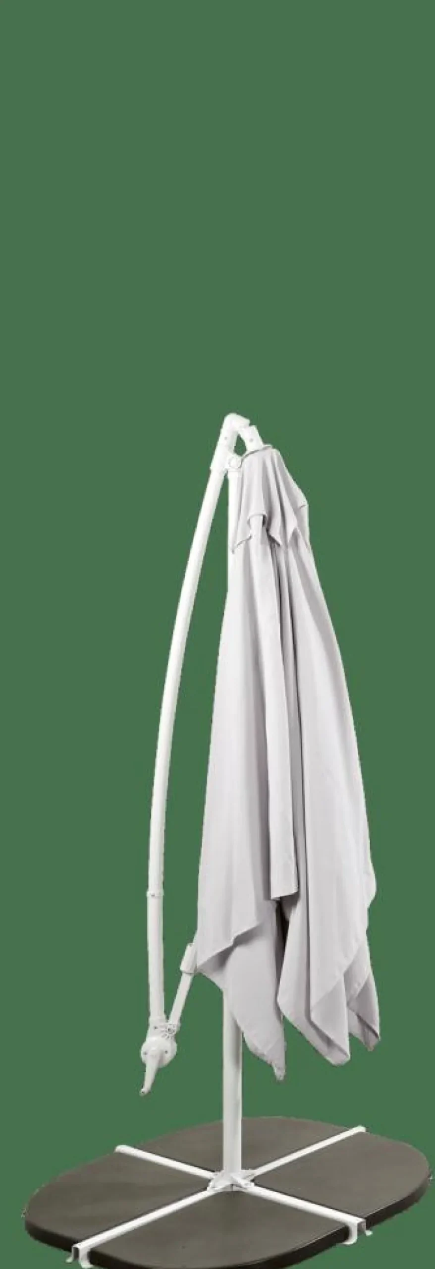 CASA FIJI Ombrellone Sospeso Senza Base Grigio Chiaro- Ombrelloni