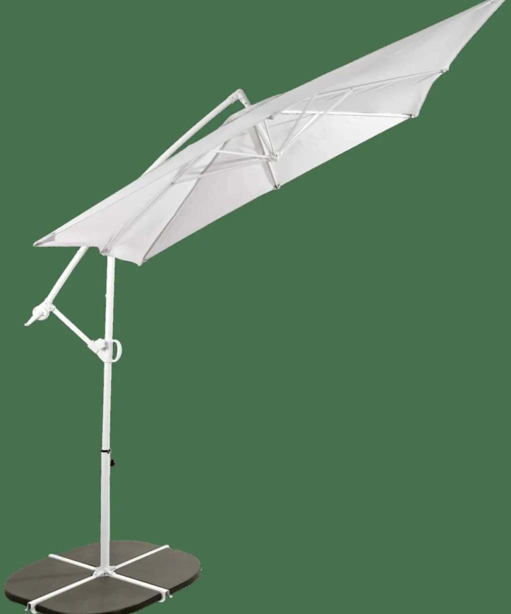 CASA FIJI Ombrellone Sospeso Senza Base Grigio Chiaro- Ombrelloni
