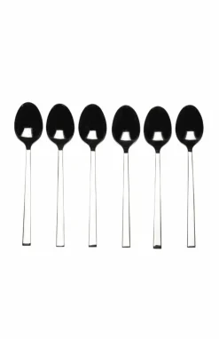 CASA FINE Cucchiaini Antipasto Set Di 6 Argentato- Set Di Posate|Aperitivo E Tapas