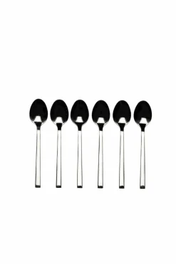 CASA FINE Cucchiaini Per Caffè Set Di 6 Argentato- Set Di Posate|Aperitivo E Tapas