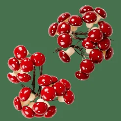 CASA FOAM Fungo Decorativo Rosso Scuro- Figurine Decorative