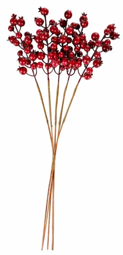 CASA FOAM Ramo Di Melograno Rosso- Rami Artificiali