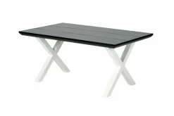 CASA FORMAX Tavolo Da Giardino Con Gambe X Nero/bianco- Tavoli Da Giardino