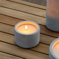 CASA FUEGO Candela A LED Solare Grigio Chiaro- Candele Led|Illuminazione Esterna
