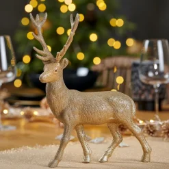 CASA GOLD DEER Decorazione Soprammobile Dorato- Figurine Decorative