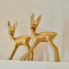 CASA GOLDY Decorativo Cervo Dorato- Figurine Decorative
