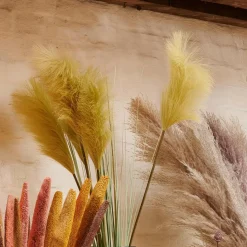 CASA GRASS Mazzo Di Erba Rosso- Rami Artificiali