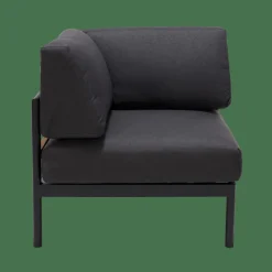 CASA HANNA Lounge Poltr Ad Angolo Nero- Set Lounge