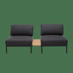 CASA HANNA Lounge Poltrona Nero- Set Lounge