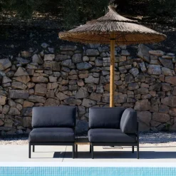 CASA HANNA Lounge Poltrona Nero- Set Lounge