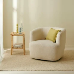 CASA HARVEY Poltrona Bianco- Poltrone|Divani