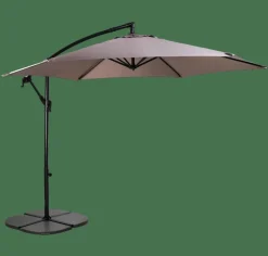 CASA HAWAI Ombrellone Sospeso Senza Base Taupe- Ombrelloni