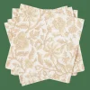 CASA HENNA FLOWER Set Di 20 Tovaglioli Rosso, Beige- Tovaglioli