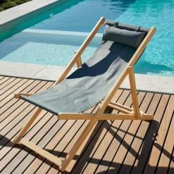 CASA IBIZA Lettino Verde- Sedie Da Spiaggia