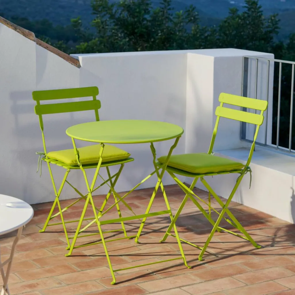 CASA IMPERIAL Set Bistro Rotondo Lime- Set Bistro