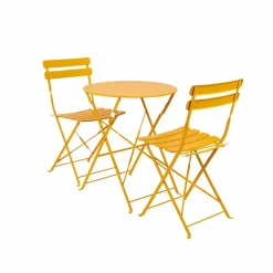 CASA IMPERIAL Set Bistro Rotondo Giallo- Set Bistro