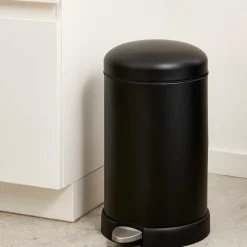 CASA INDUSTRIA Pattumiera A Pedale 12 L Nero- Cestini Spazzatura