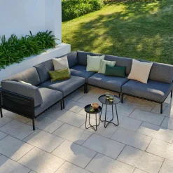 CASA JUMBO Poltrona Ad Angolo Nero- Set Lounge