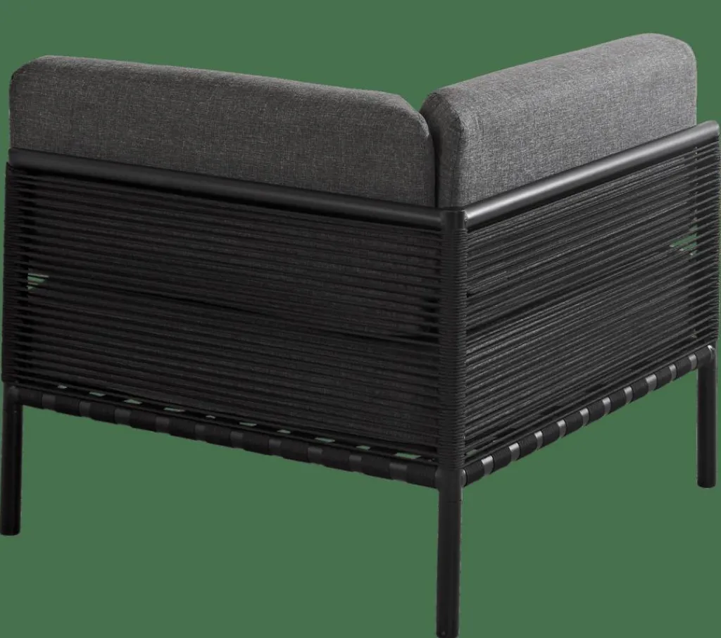 CASA JUMBO Poltrona Ad Angolo Nero- Set Lounge