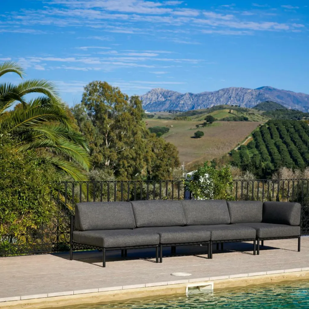 CASA JUMBO Poltrona Ad Angolo Nero- Set Lounge